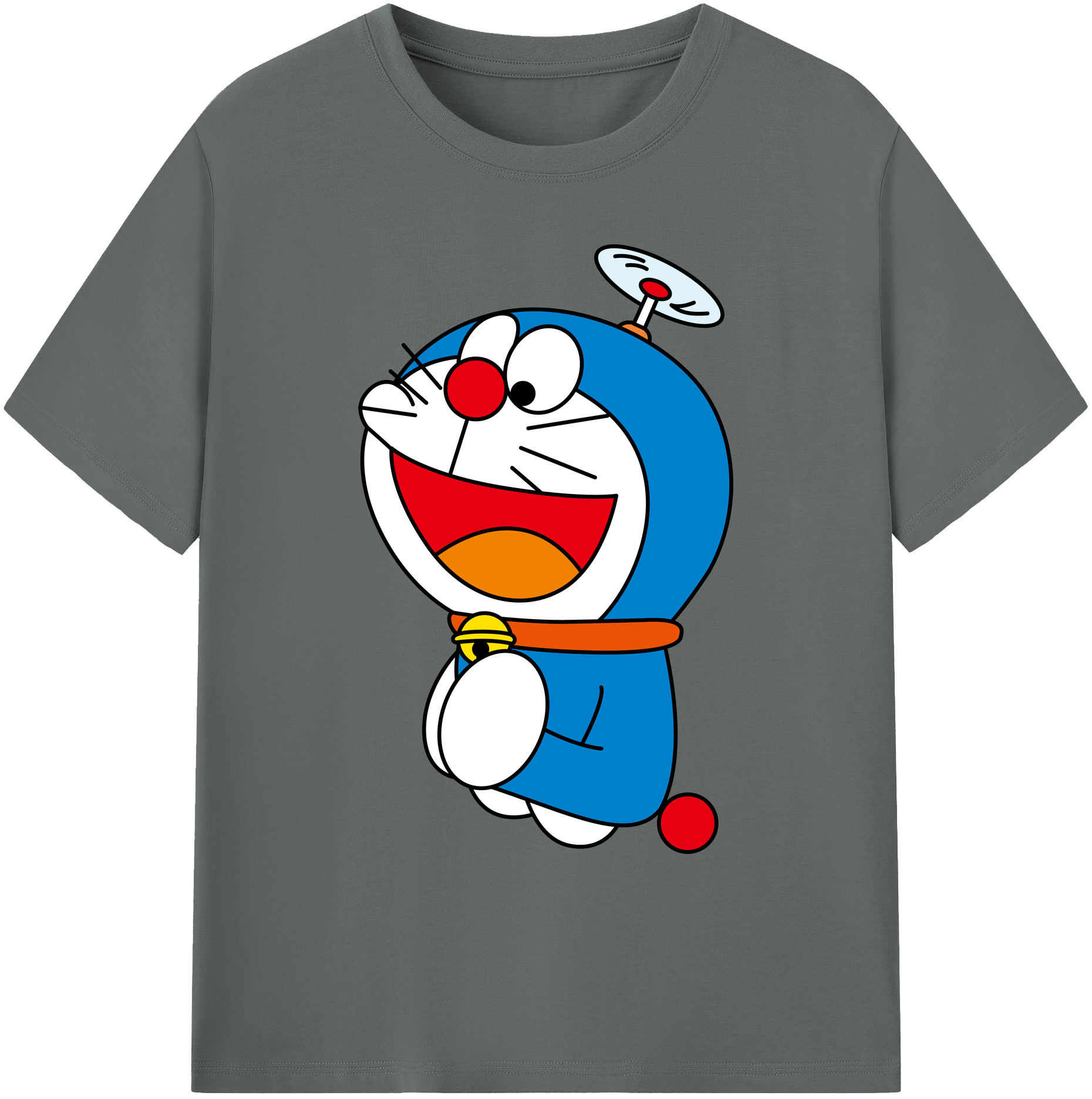 （画像用） ドラえもん Doraemon 綿100％ メンズ半袖Tシャツ｜肌触りやわらか＆通気性